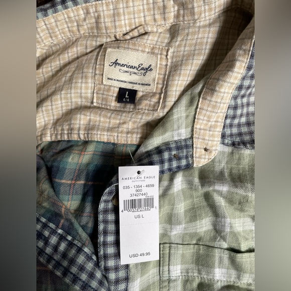 NWT American Eagle Button up - Picture 3 of 4